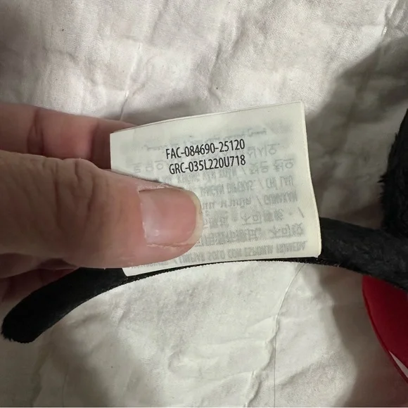 Disney Red and White Polka Dot Minnie Mouse Ears Headband - Picture 6 of 6